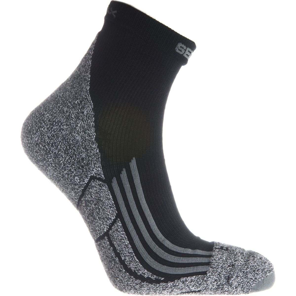 Seger Running Coolmax, Laufsocker, schwarz — 2