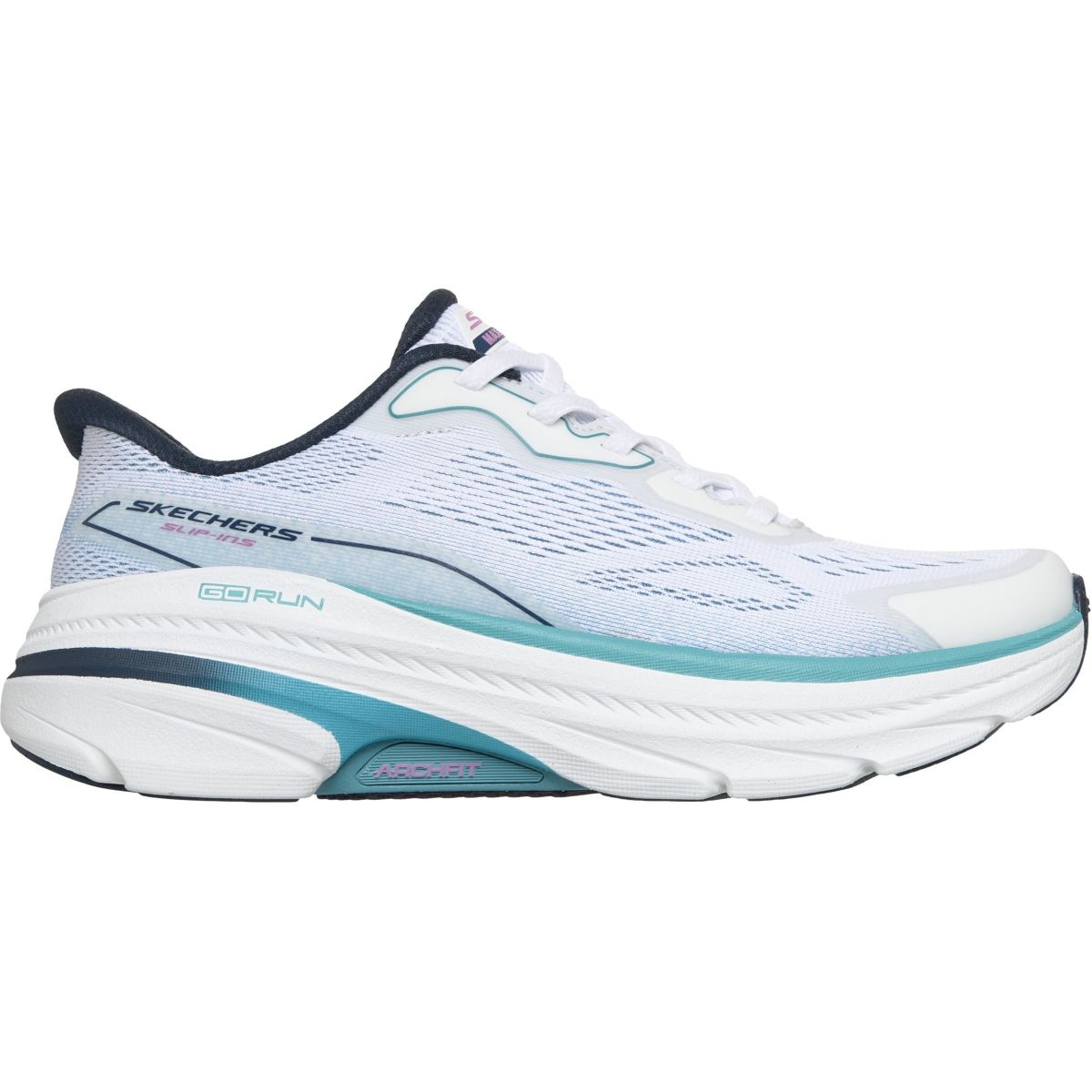 Skechers Max Cushioning Arch Fit 2.0 Sandale, Laufschuhe, Damen, weiß — 2