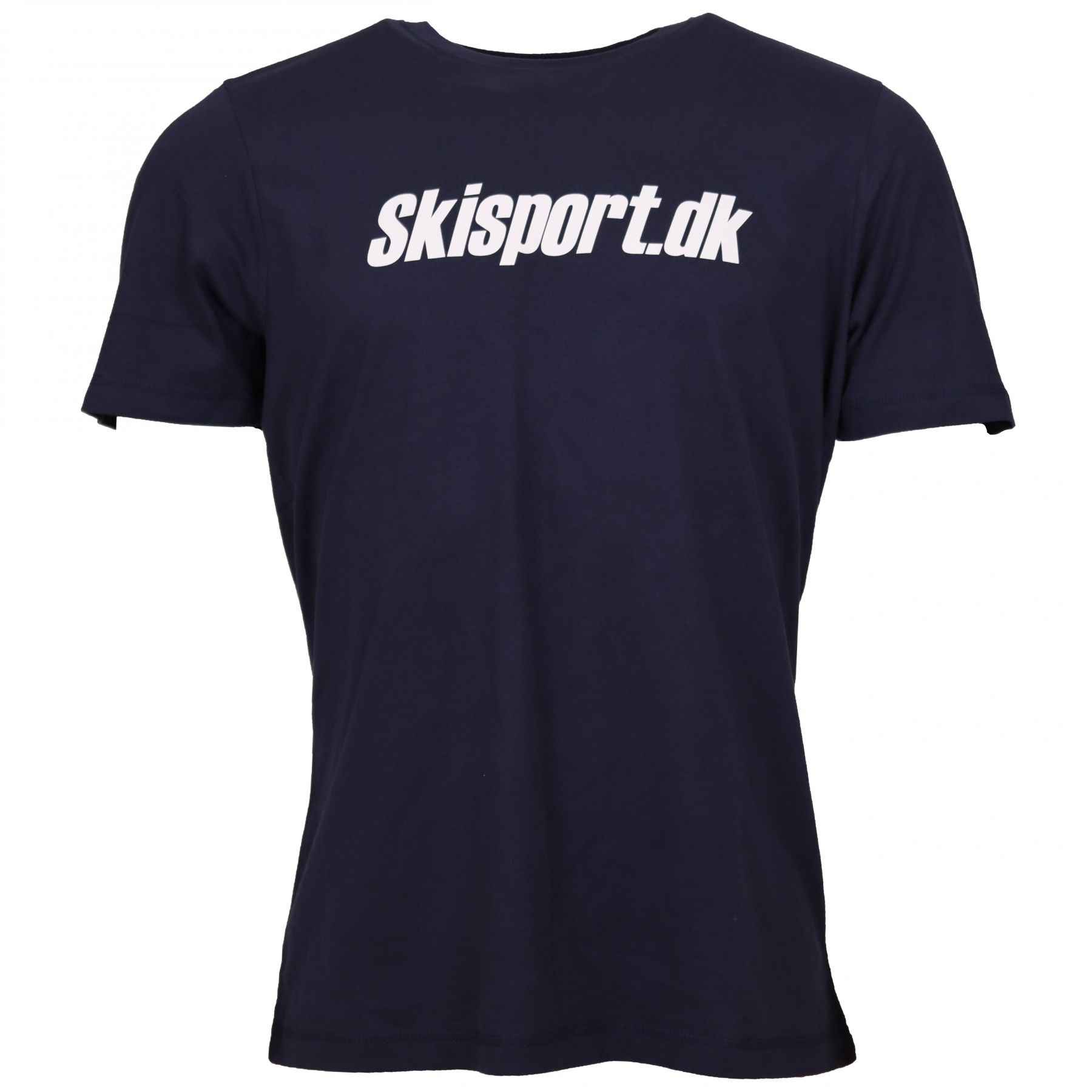 Skisport t-shirt, stort logo, navy