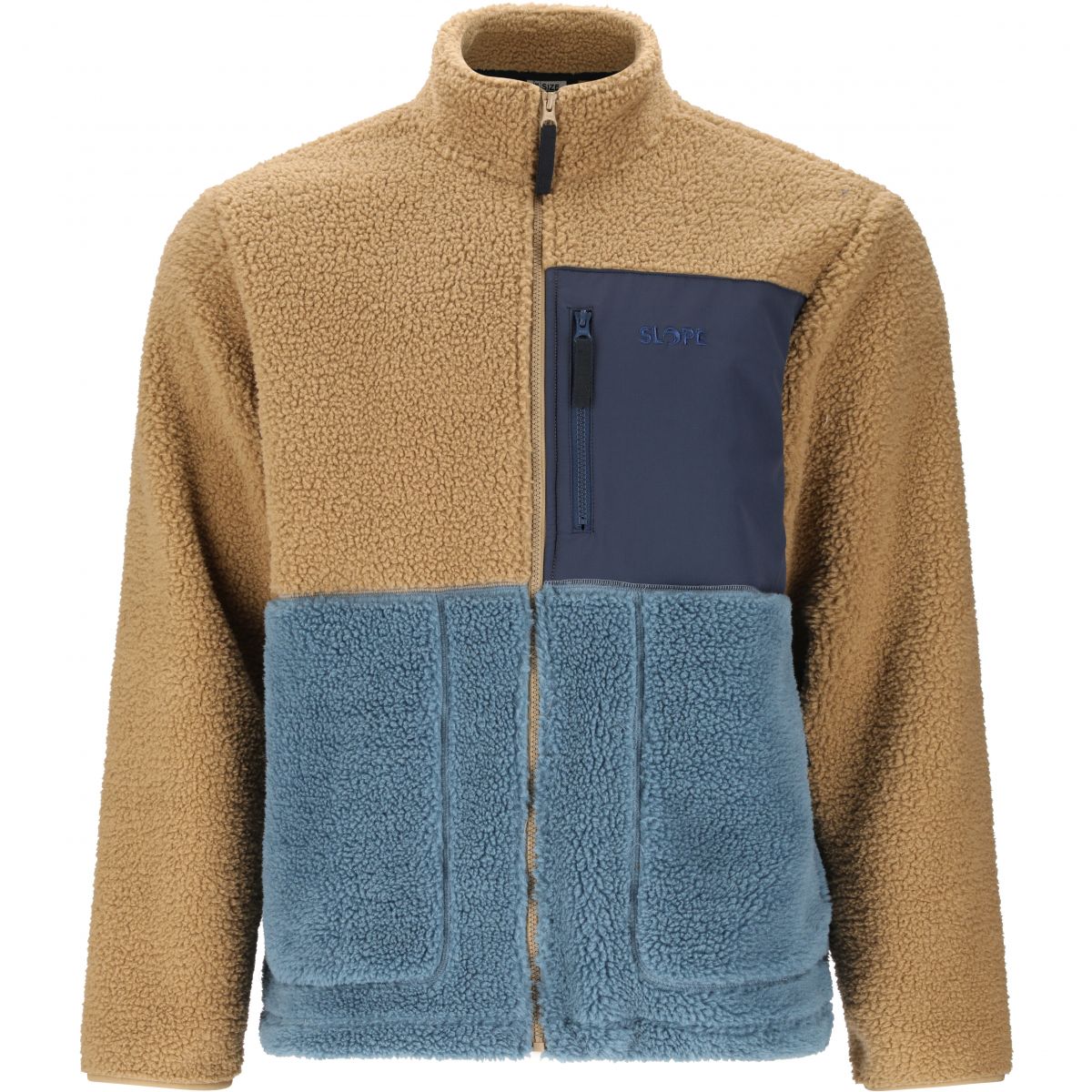 SLOPE Katau Teddy, Fleecejacke, Herren, petrified oak — 2