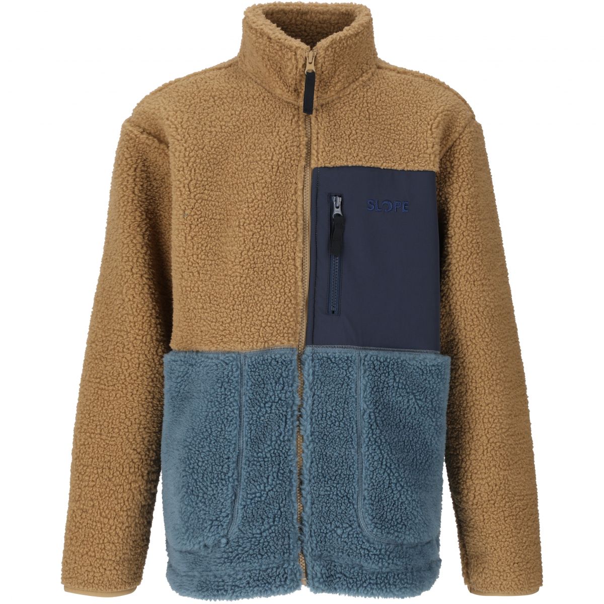SLOPE Katau Teddy, Fleecejacke, Junior, petrified oak — 2