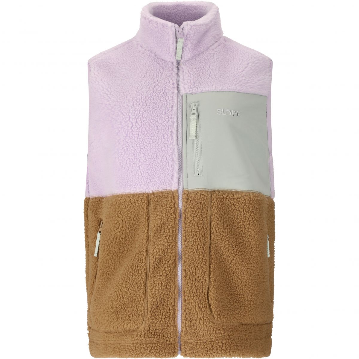 SLOPE Katau Teddy, Fleeceweste, Damen, orchid petal — 2