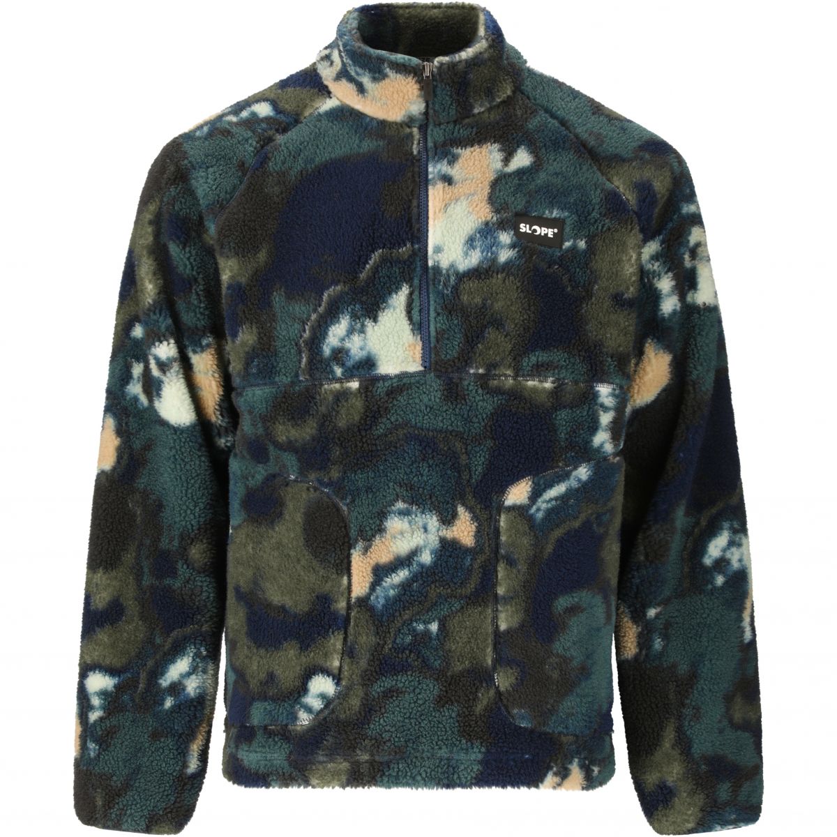 SLOPE Kendor AOP Teddy, Fleecejacke, Herren, grape leaf — 2
