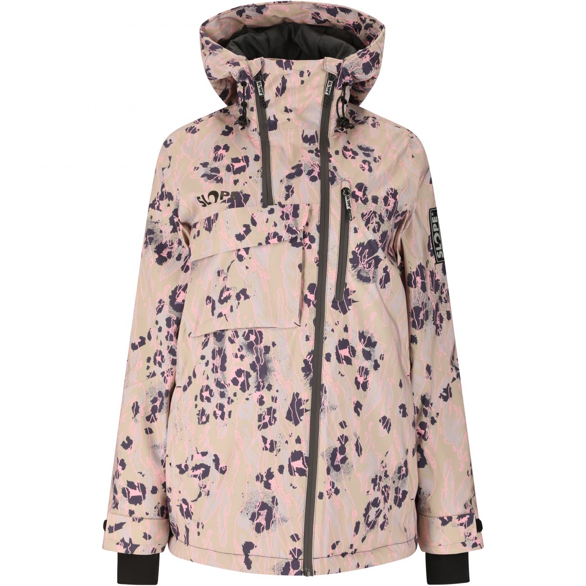 SLOPE Zuko AOP, Skijacke, Damen, feather gray — 2