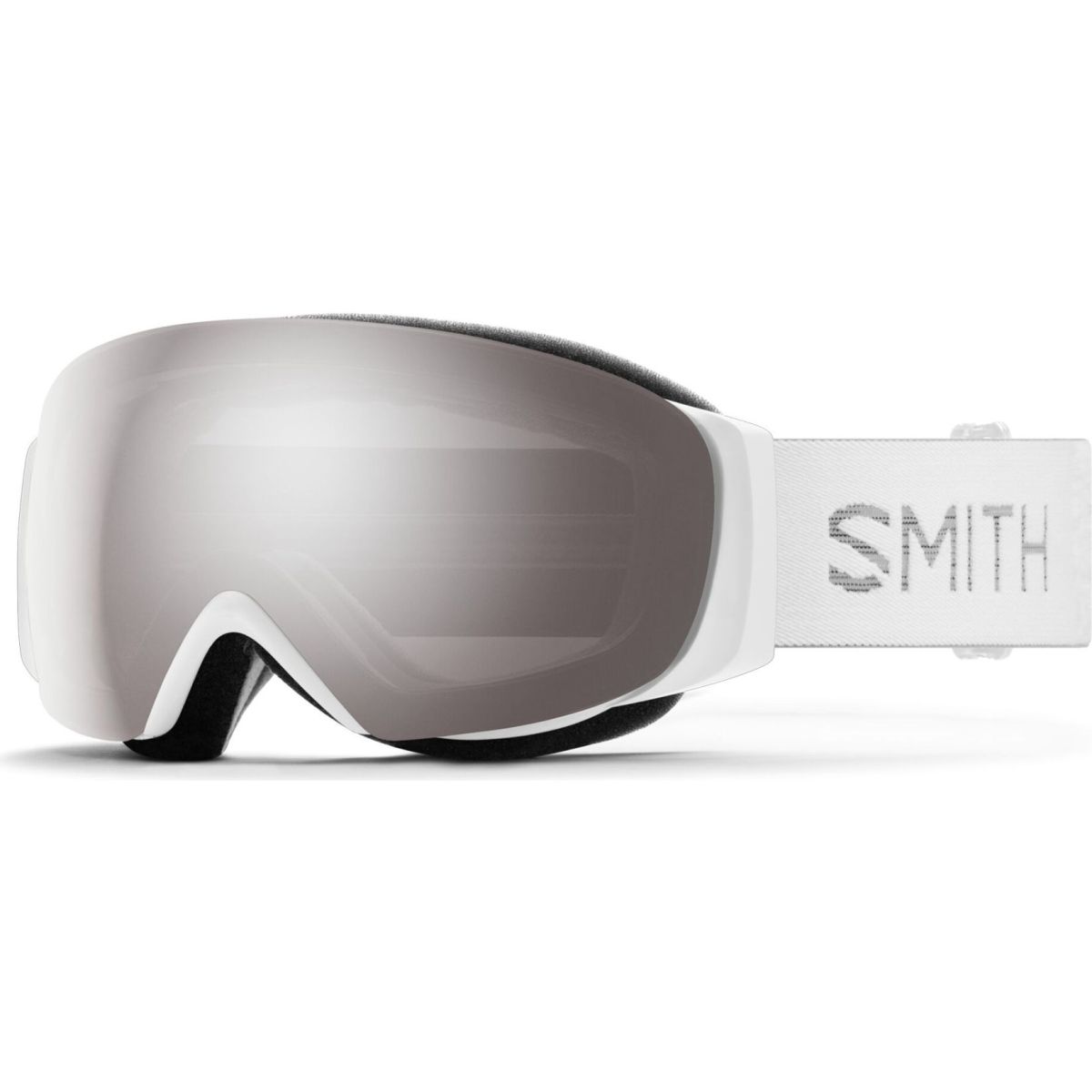 Smith IO MAG S, Skibrille, Damen, white chunky knit — 2