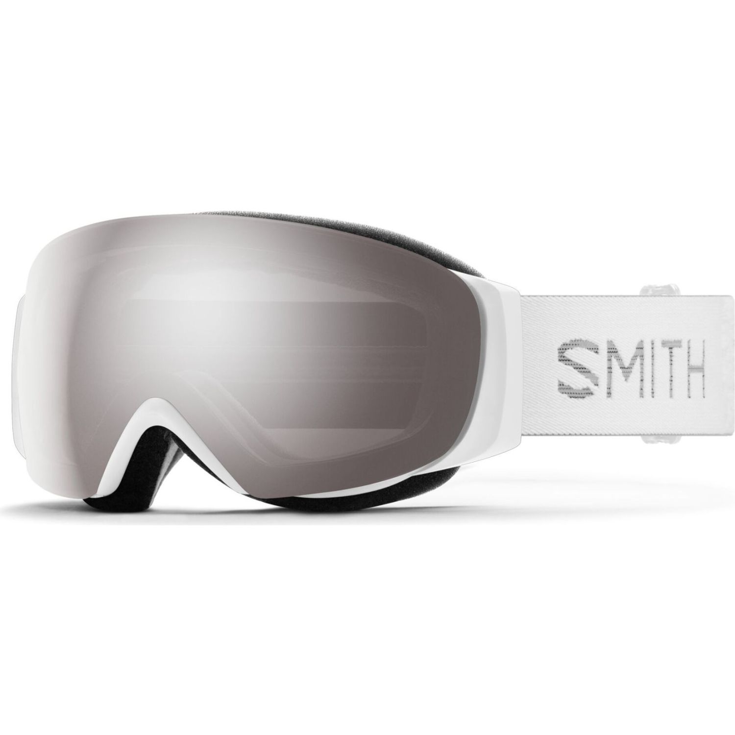 Smith IO MAG S, Skibrille, Damen, white chunky knit