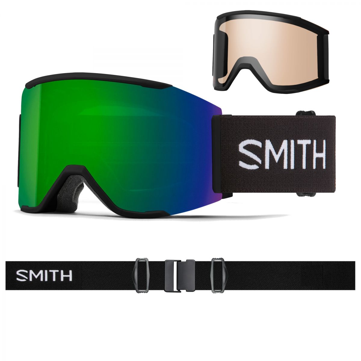 Smith Squad MAG, Skibrille, black — 2