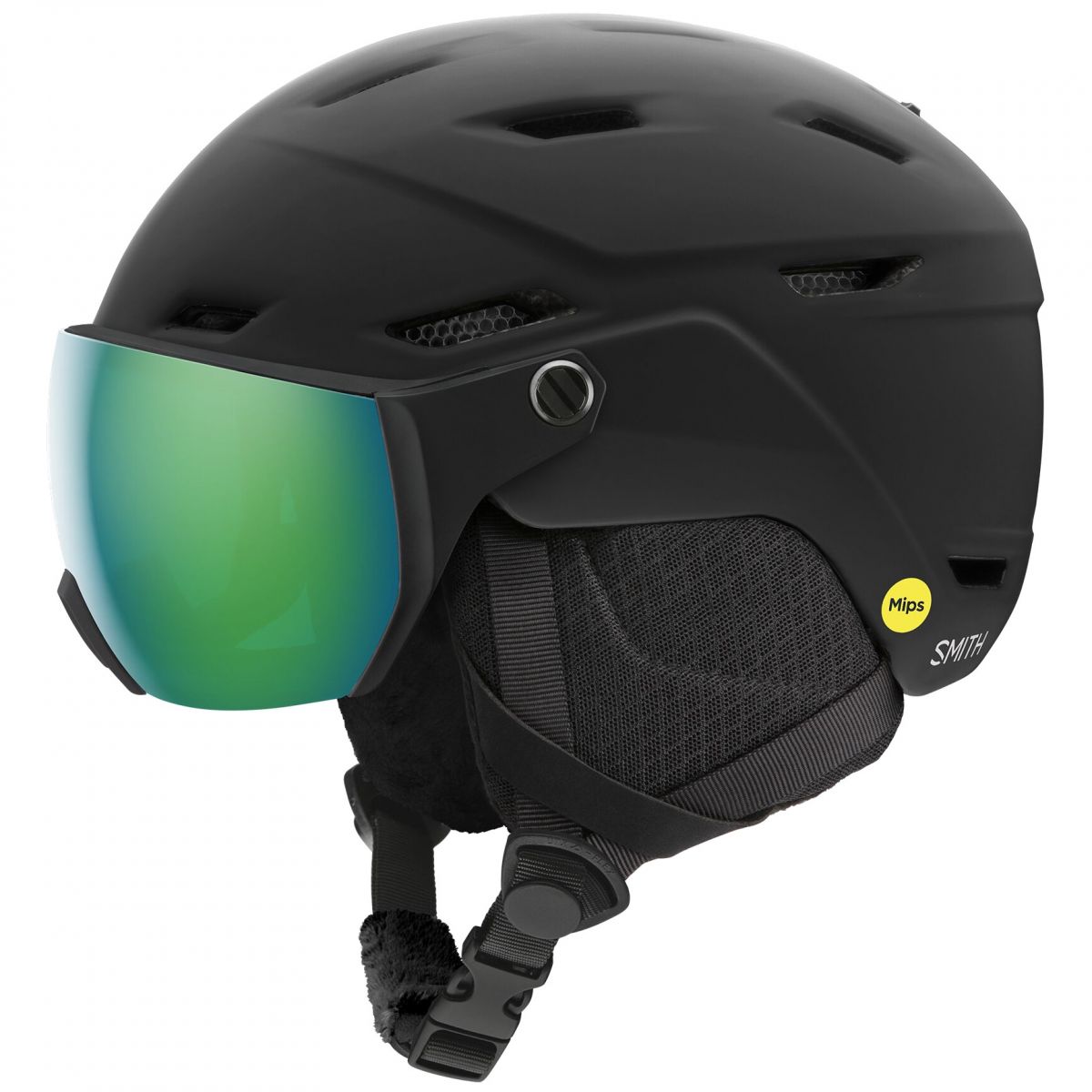 Smith Survey MIPS, Skihelm m. Visier, Junior, schwarz — 2