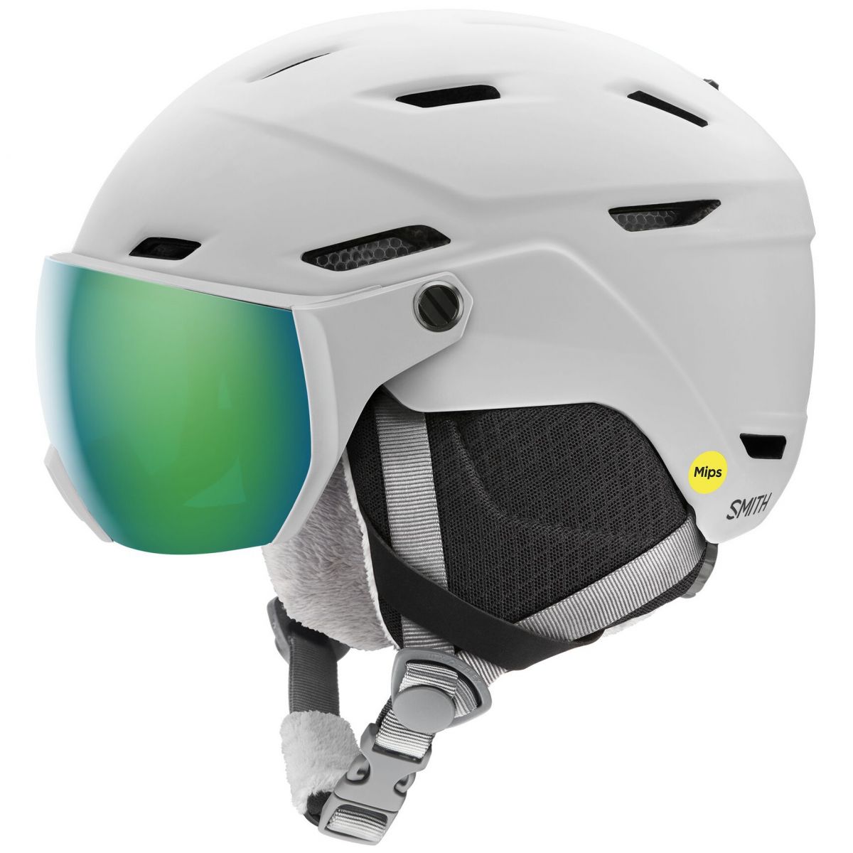 Smith Survey MIPS, Skihelm m. Visier, Junior, weiss — 2