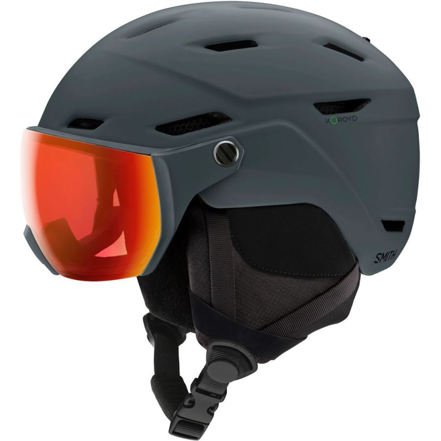 Smith Survey, Skihelm mit Visier, grau