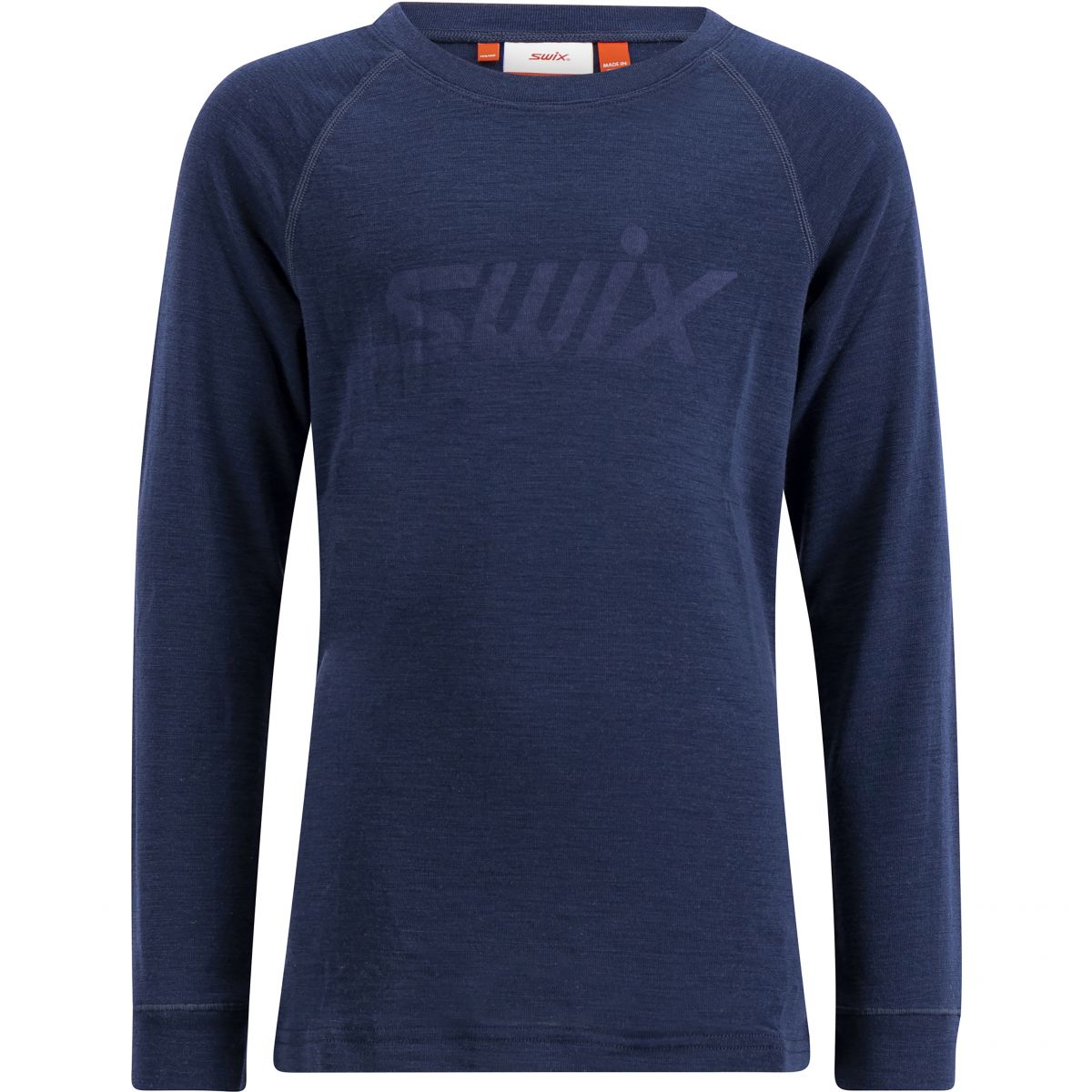 Swix RaceX Merino Long Sleeve, Junior, navy — 2