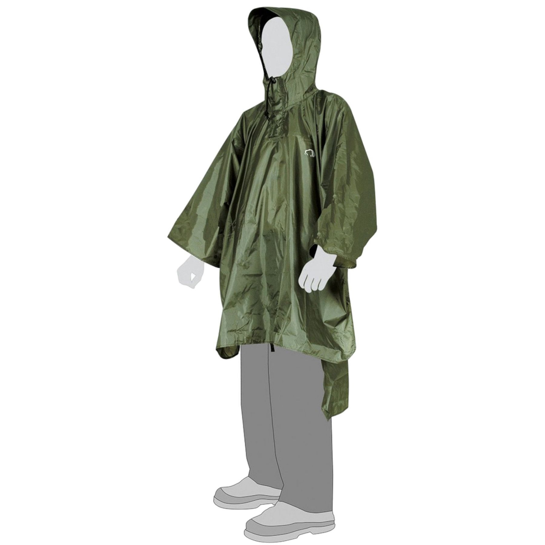 Tatonka Poncho 2, Regenmantel, grün