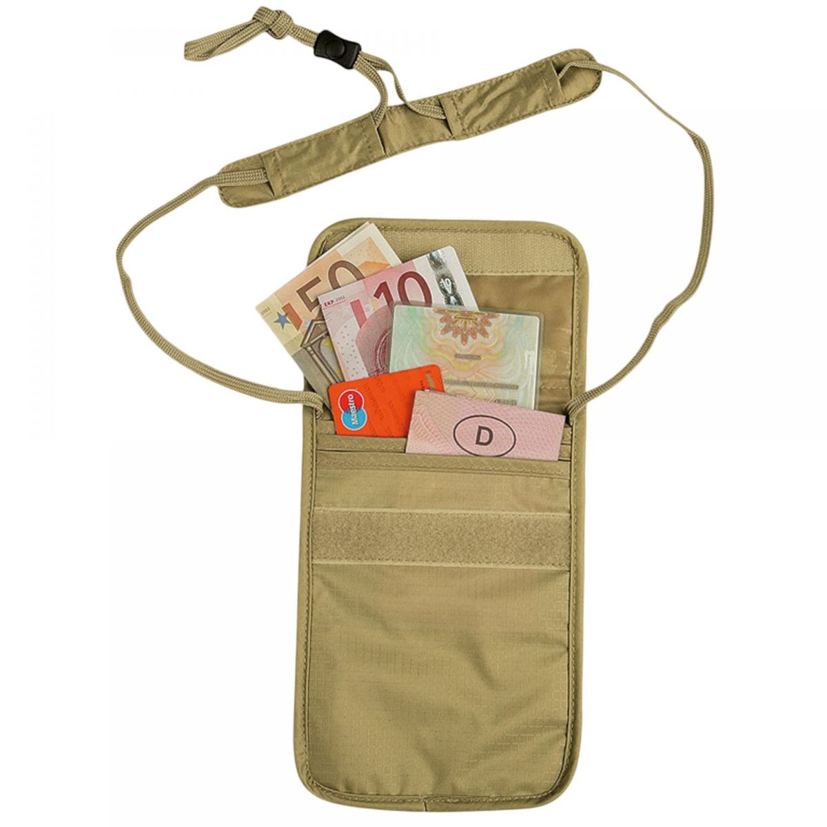 Tatonka Skin Folded Neck Pouch, Geldkatze, beige — 2
