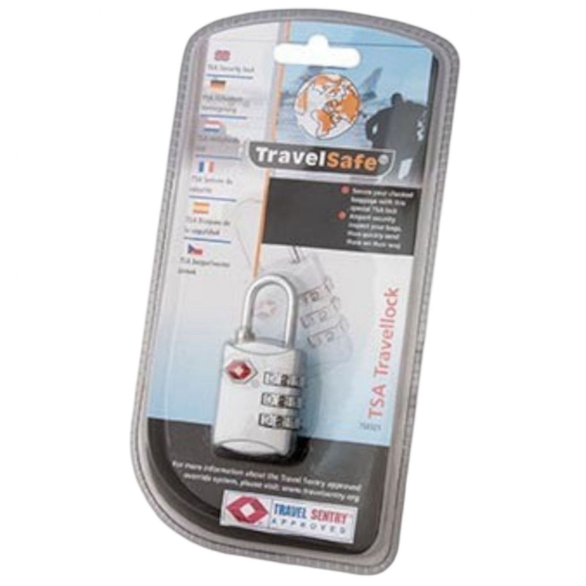 TravelSafe Kombinationsschloss TSA mit Code — 2