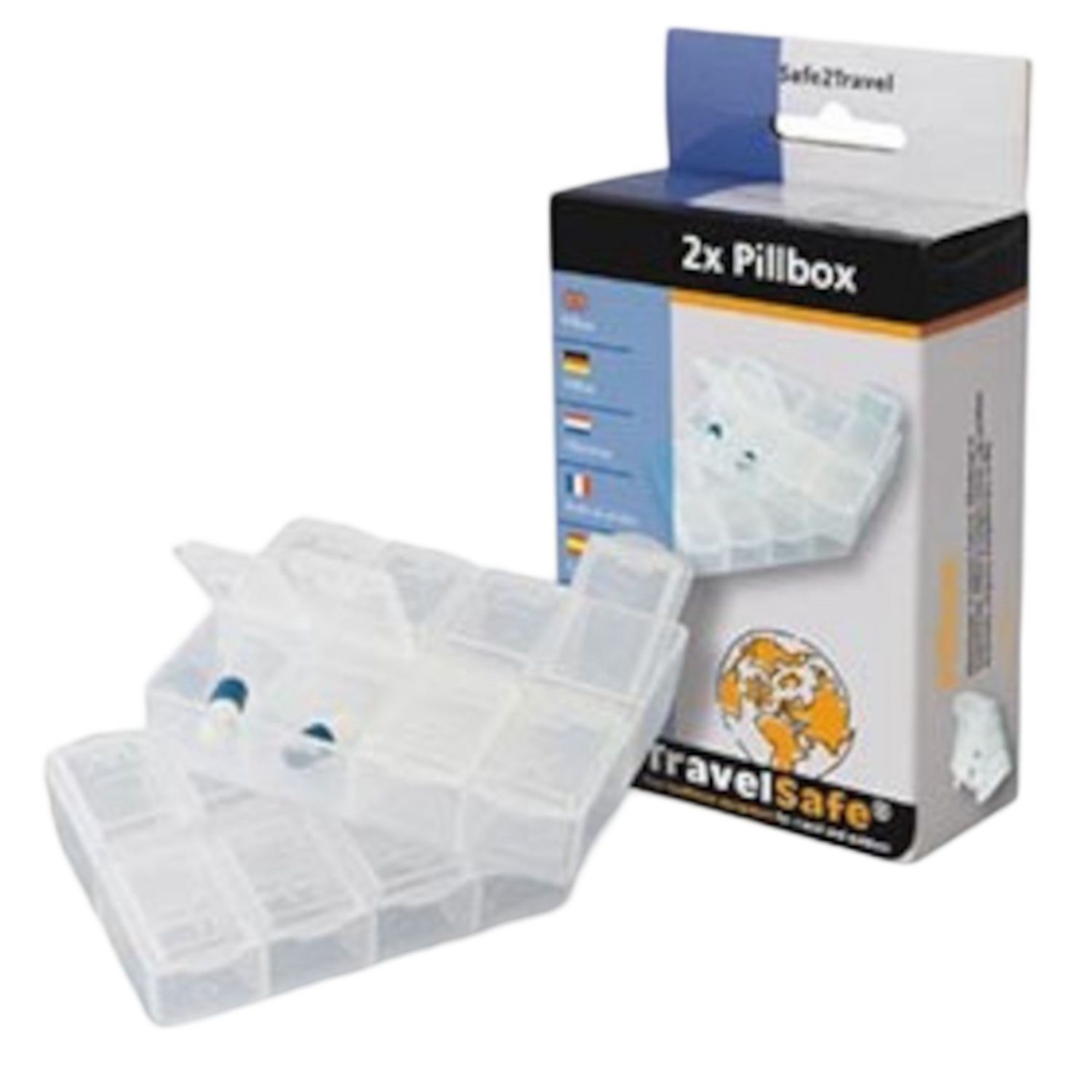 TravelSafe Pillendose, 2 Stk.
