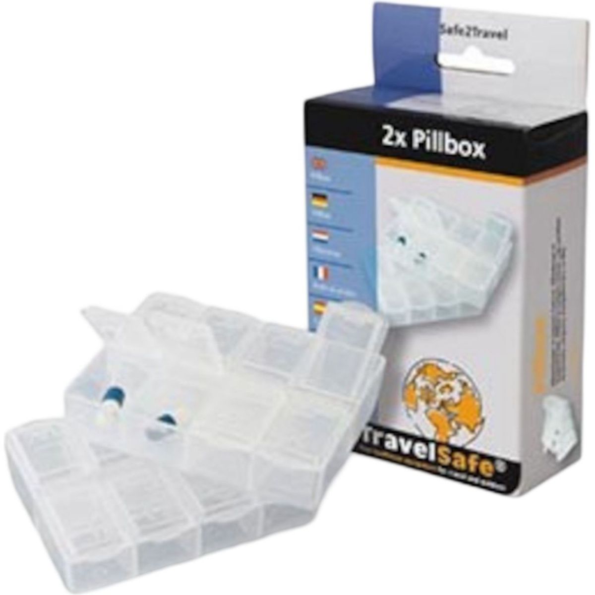 TravelSafe Pillendose, 2 Stk.