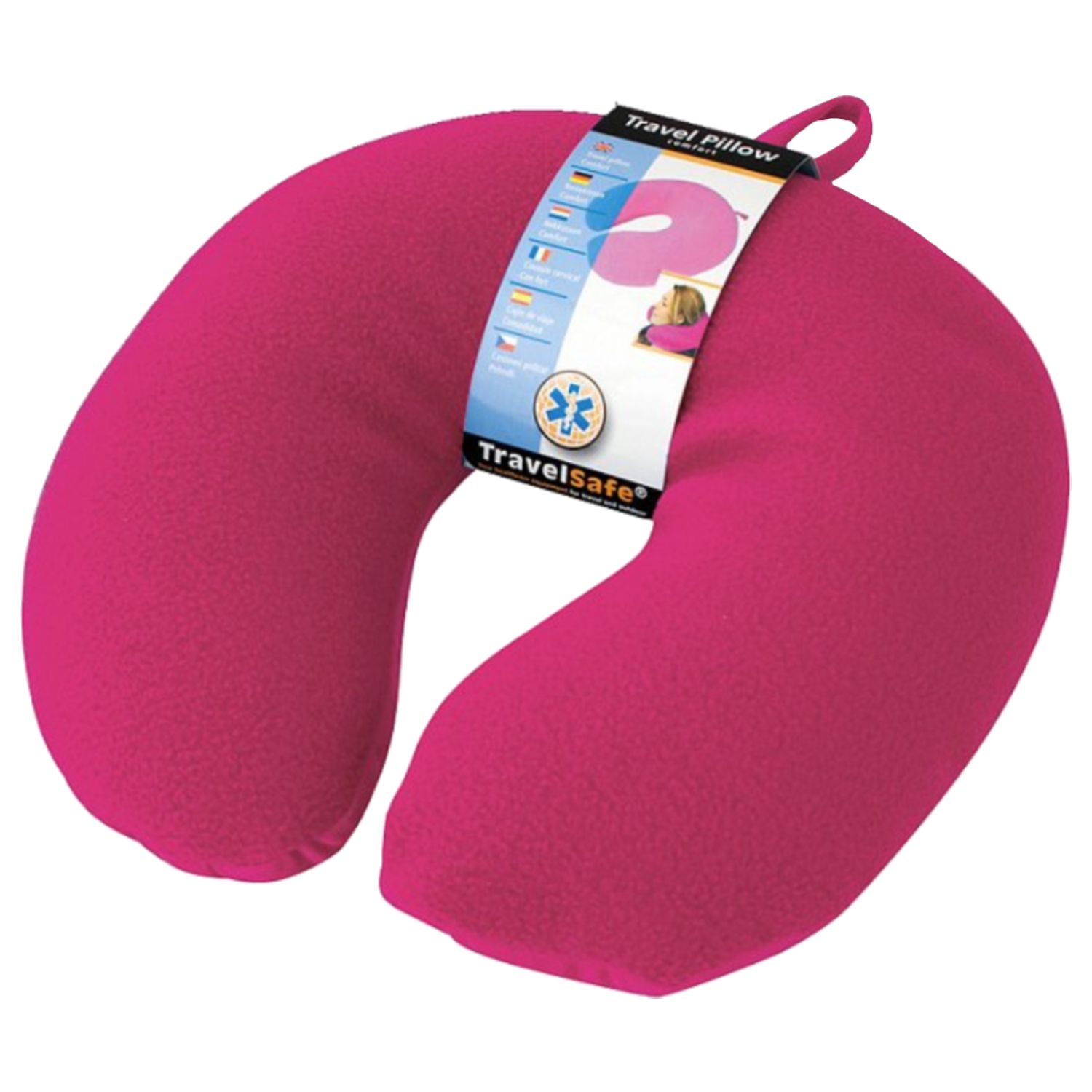 TravelSafe Reisekissen Fleece/Spandex, pink