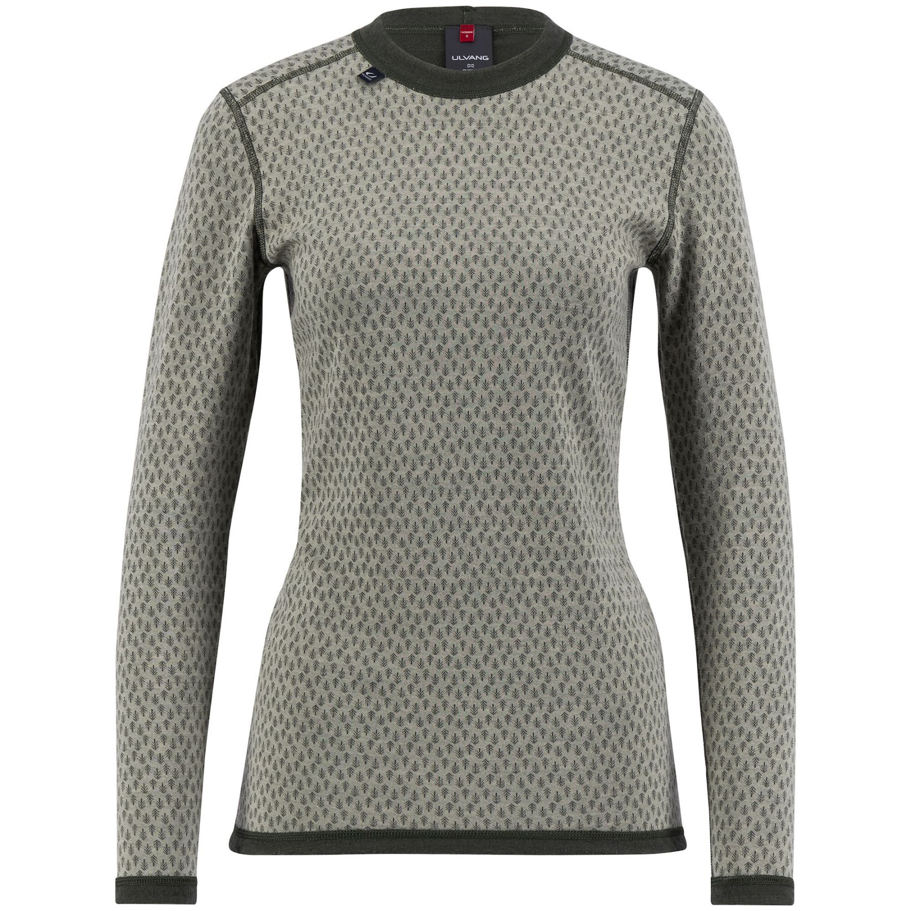 Ulvang Comfort 200 Round Neck, Funktionsshirt, Damen, hellgrau