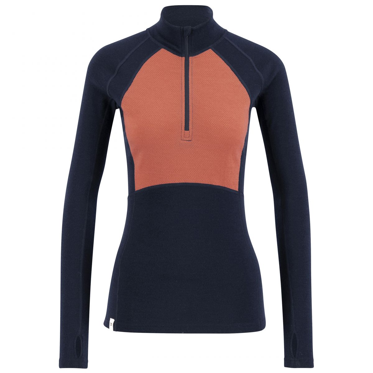 Ulvang Peak Map Half Zip, Funktionsshirt, Damen, dunkelblau/rosa — 2