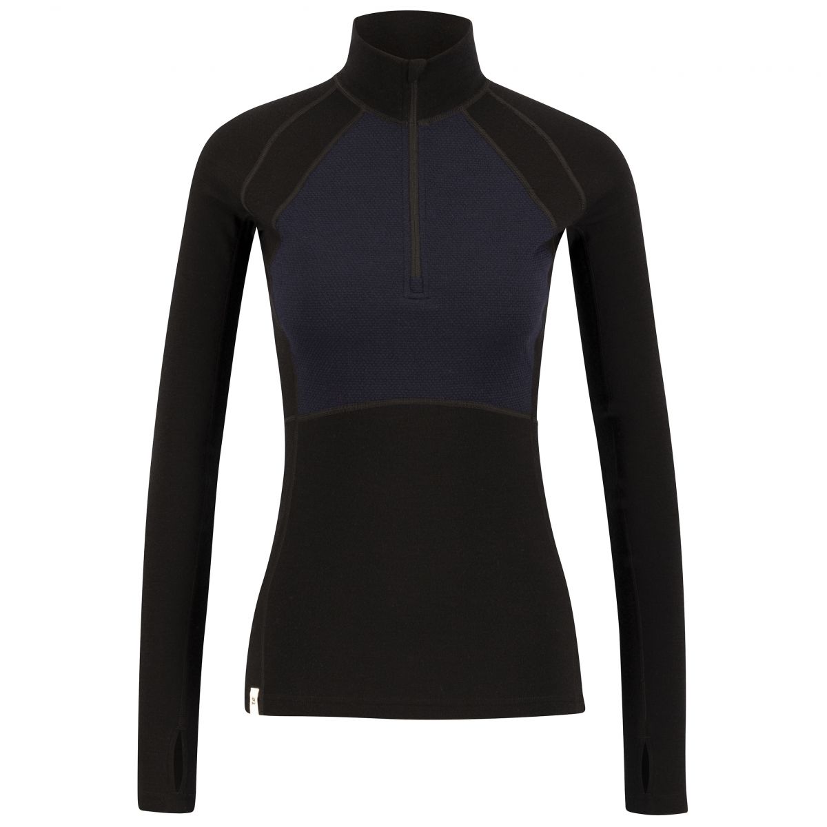 Ulvang Peak Map Half Zip, Funktionsshirt, Damen, schwarz/dunkelblau — 2