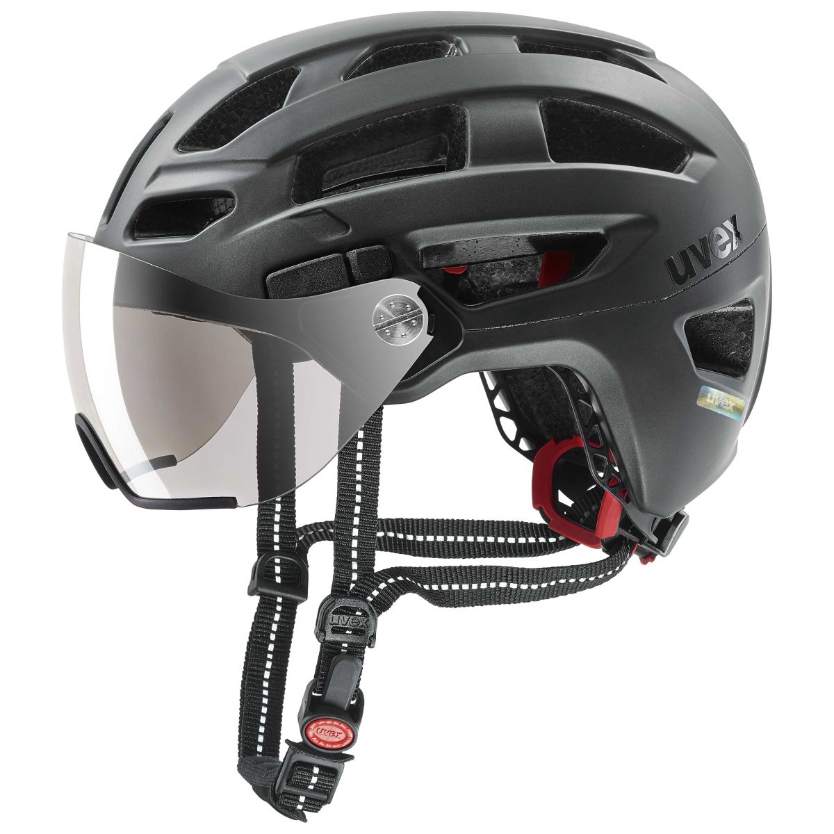 Uvex finale visor, Fahrradhelm, schwarz — 2