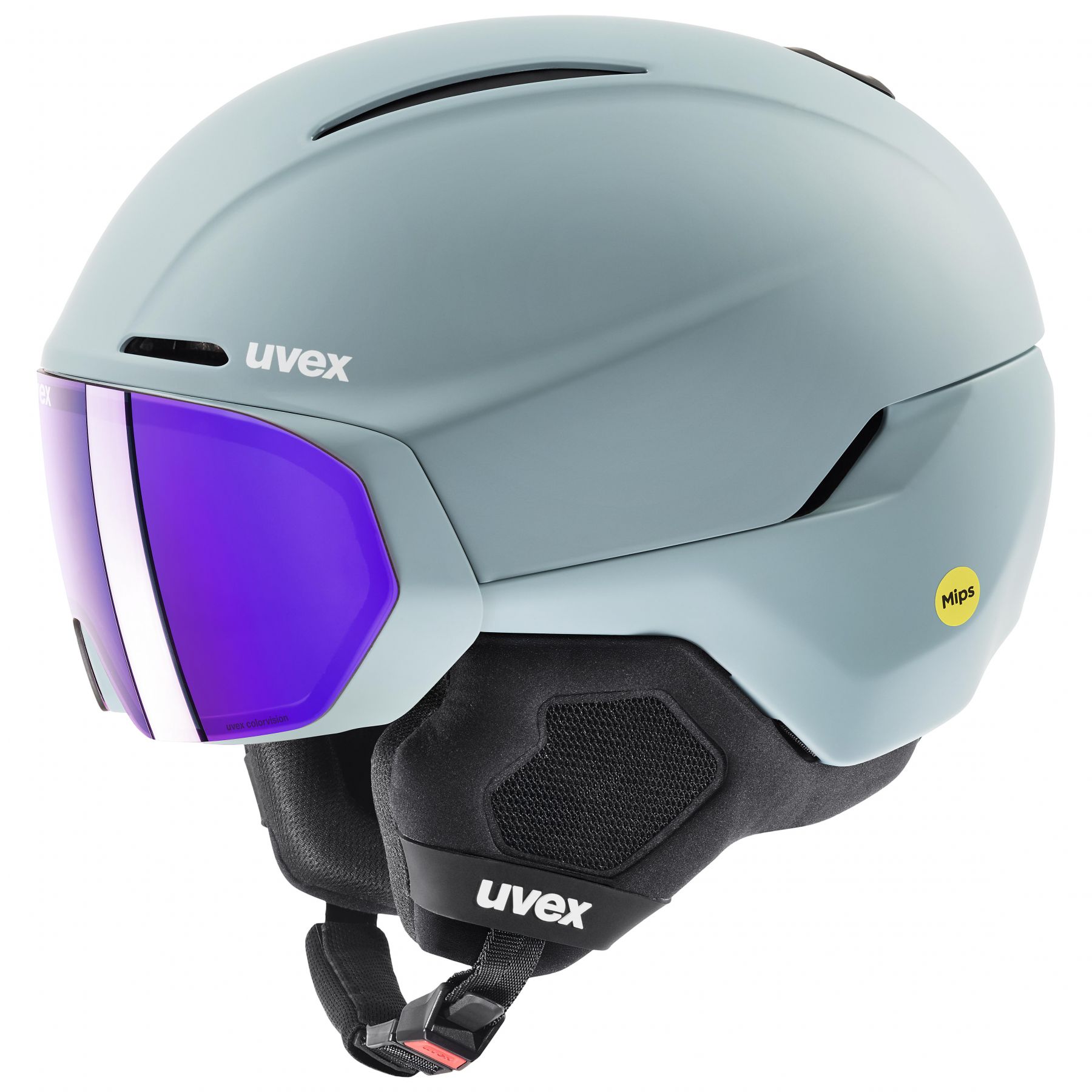 Uvex Horizon CV MIPS Visor, Skihelm mit Visier, blau