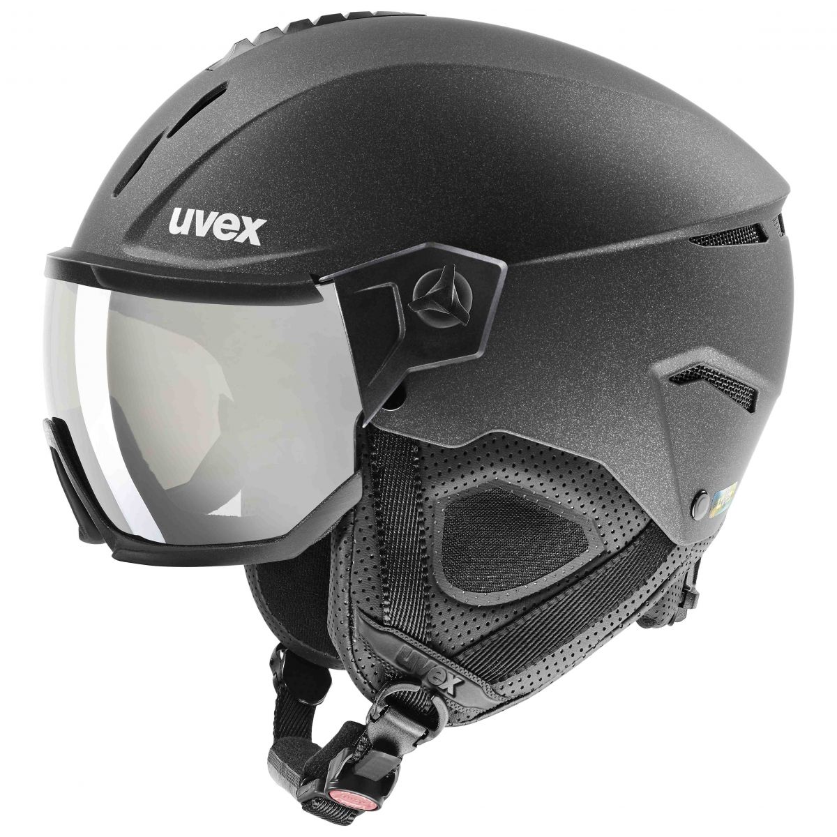 Uvex Instinct Visor, Skihelm mit Visier, schwarz — 2