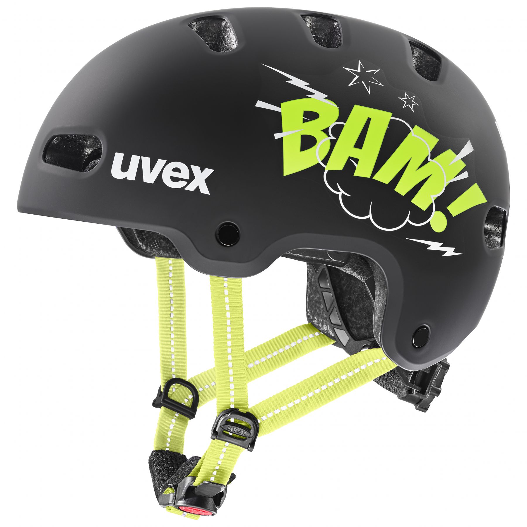 Uvex Kid 4 Style, Fahrradhelm, Junior, schwarz/grün