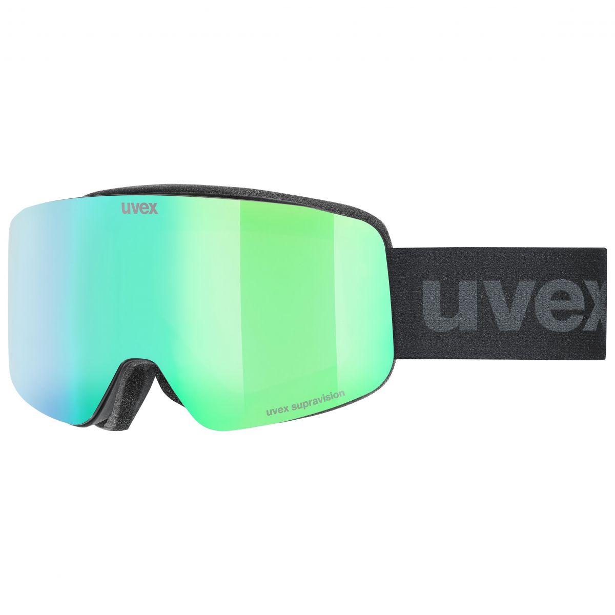 Uvex pwdr FM, Skibrille, Junior, schwarz/grün — 2