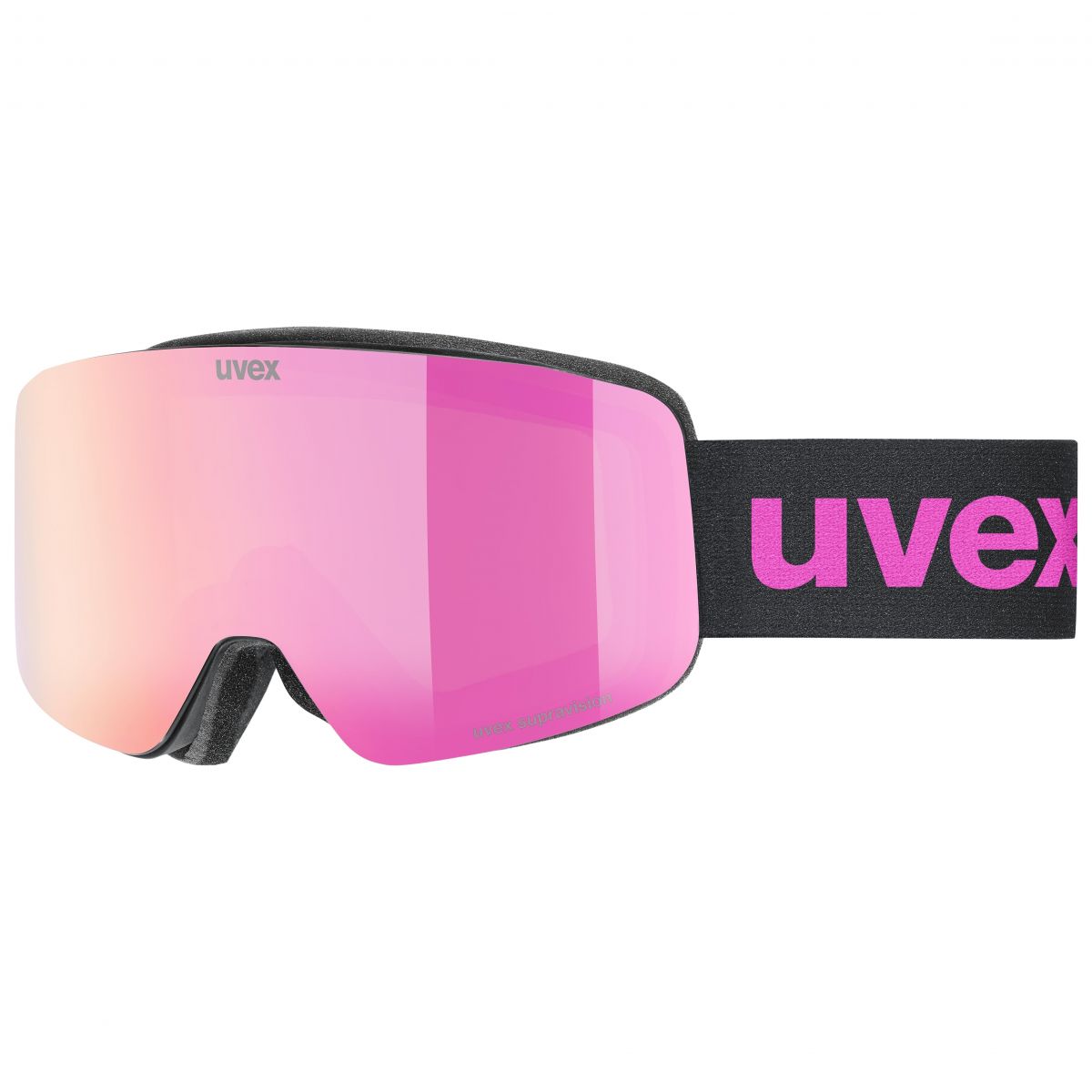 Uvex pwdr FM, Skibrille, Junior, schwarz/rosa — 2
