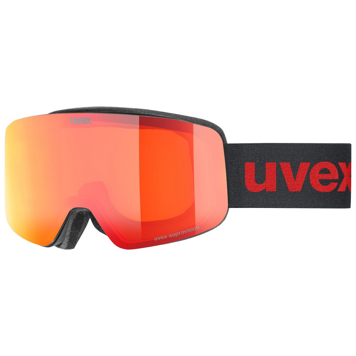 Uvex pwdr FM, Skibrille, Junior, schwarz/rot — 2