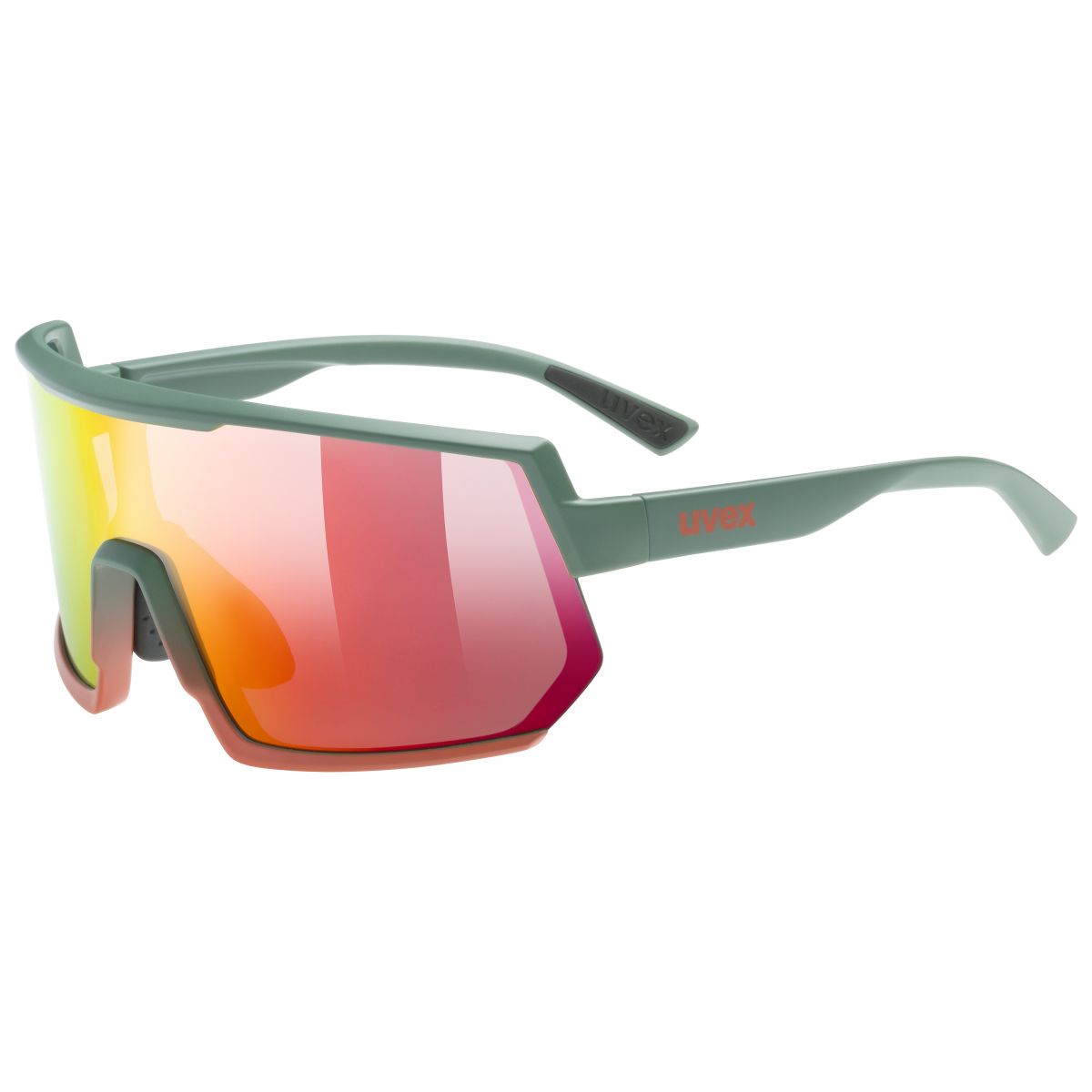 Uvex sportstyle 235, Sonnenbrille, grün/orange — 2