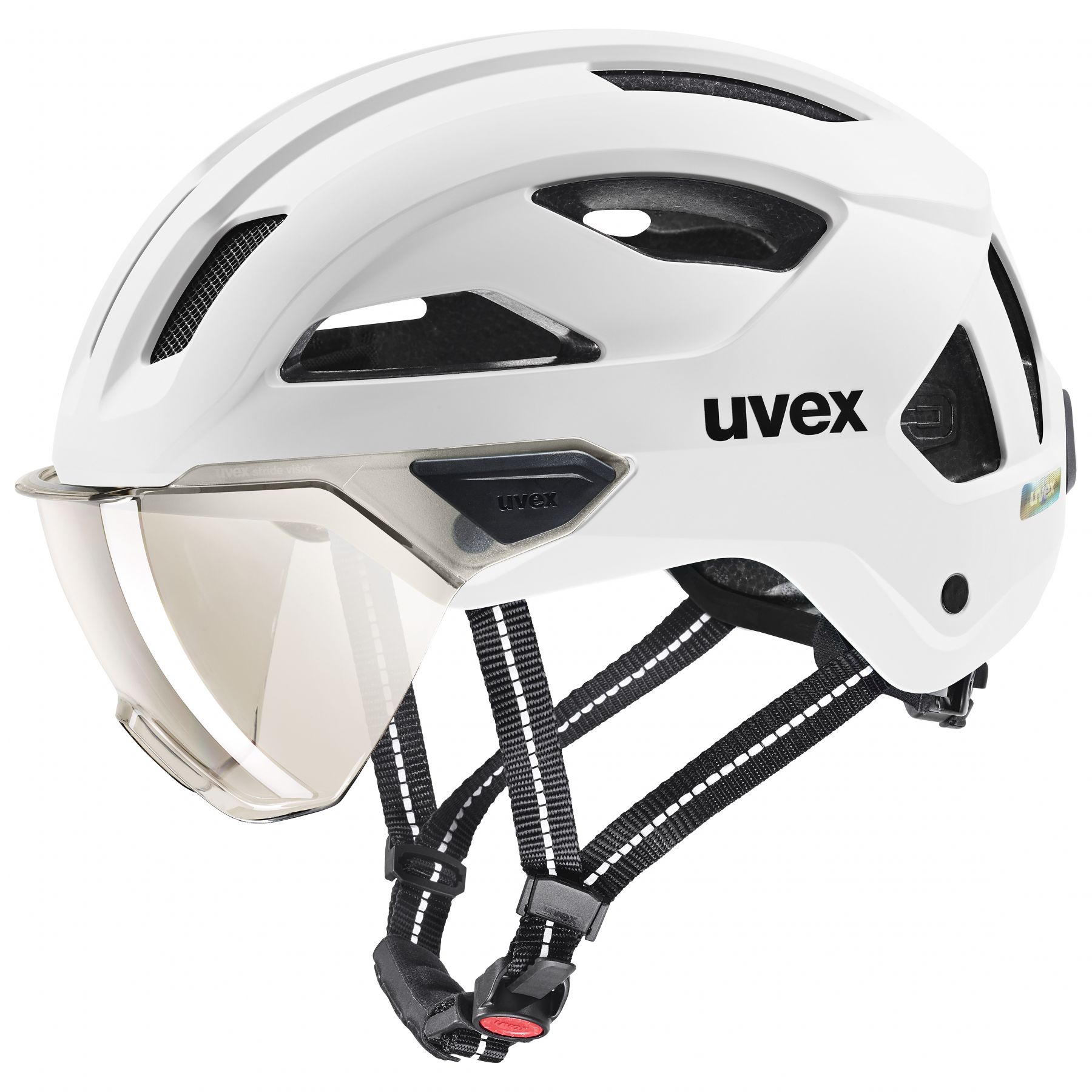 Uvex Stride Visor, Fahrradhelm, weiß