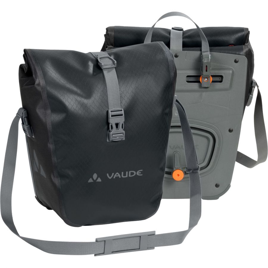 Vaude Aqua Front, wasserdichte Fahrradtasche, schwarz
