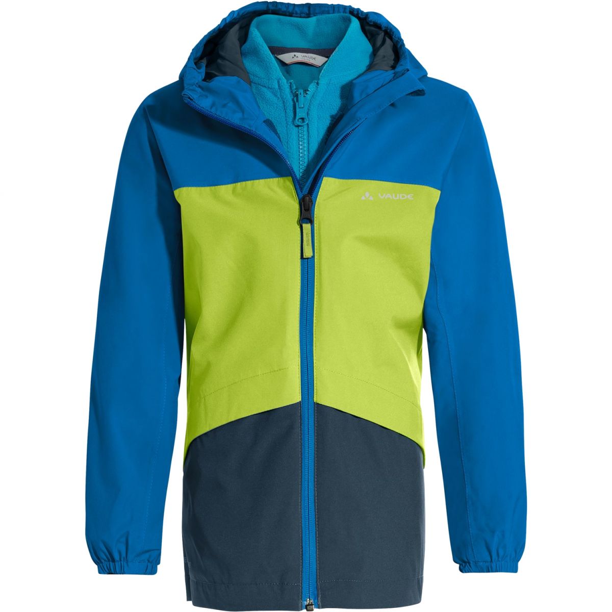 Vaude Kids Escape 3in1 Jacket, Winterjacke, grün/blau — 2