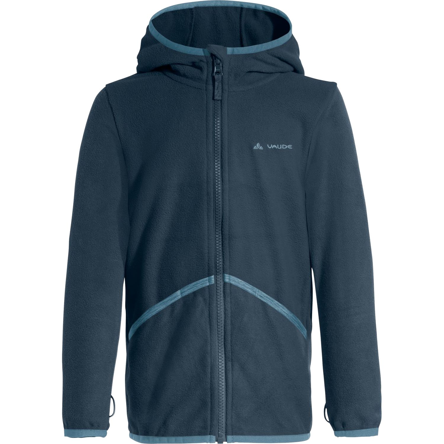 Vaude Kids Pulex Hooded Jacket, Fleecejacke, dunkelblau