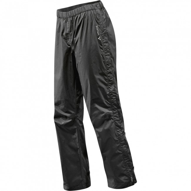 Vaude Men's Fluid Full-zip Pants II S/S, Regenhose, Herren, schwarz