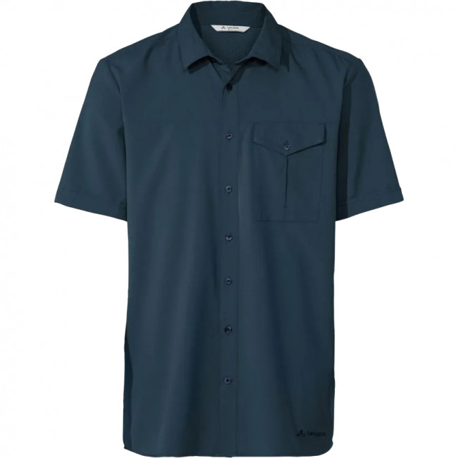 Vaude Men's Rosemoor Shirt II, Wanderhemd, Herren, blau