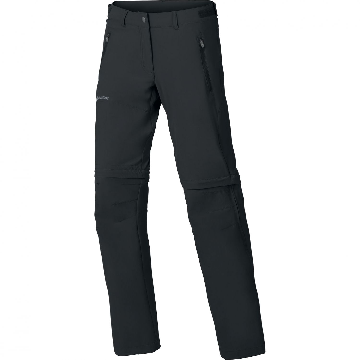 Vaude V Women's Farley Stretch ZO T-Zip Pants, Wanderhosen, Damen, schwarz
