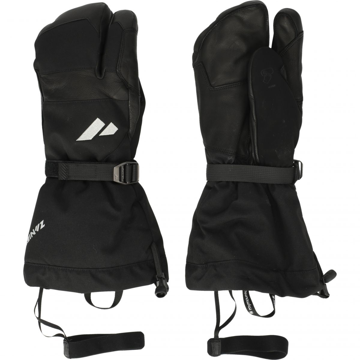 Zanier 80° North 3-Finger, Skihandschuhe, schwarz — 2