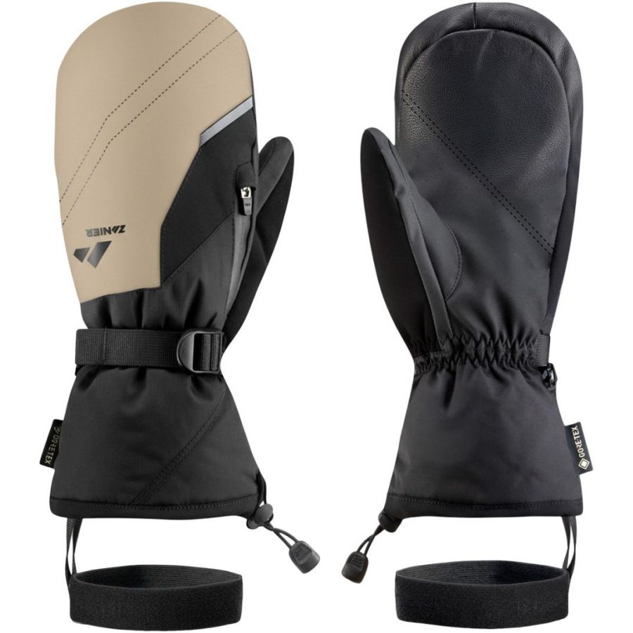 Zanier Ride GTX, Skifäustlinge, schwarz/beige