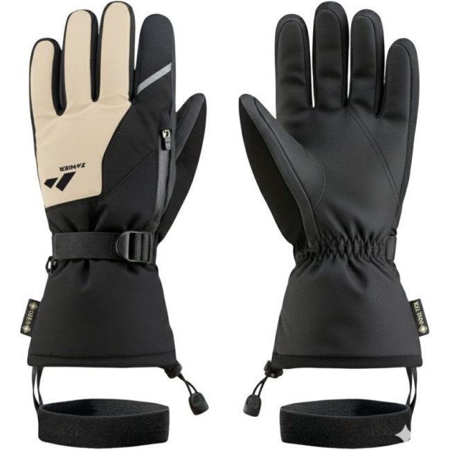 Zanier Ride GTX, Skihandschuhe, schwarz/beige